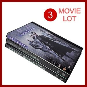 The Matrix Trilogy DVD Lot Keanu Reeves Reloaded Revolutions Sci-Fi Action‎ Set